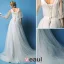 A-ligne Manches Princesse V-cou Tulle Robe De Mariage