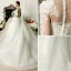 2015 Exquisite Hand Schultern 3/4 Ärmel Applikationen Spitze Ballkleid Brautkleid