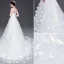 2015 A-line Princess Sweetheart Handmade Flowers Tailing Wedding Dress