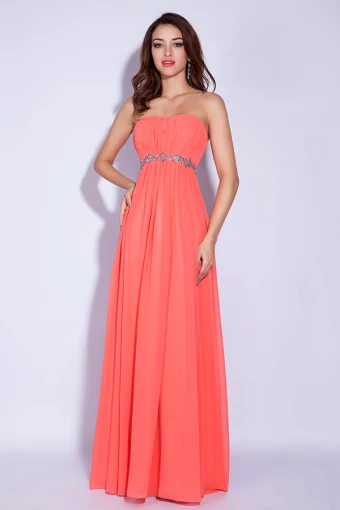 Vestidos De Noche Plisado 2015 Classic Tirantes Imperio Seductora