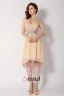 Belles Paillettes Licol Sash Robe De Cocktail Courte
