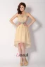 Belles Paillettes Licol Sash Robe De Cocktail Courte