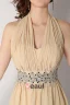 Belles Paillettes Licol Sash Robe De Cocktail Courte