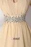 Belles Paillettes Licol Sash Robe De Cocktail Courte