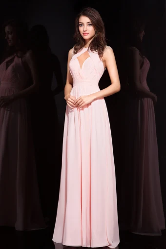 Cristal Sans Dossier Luxueuse Robe De Soirée Plissée