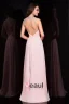 2015 Luxurious Backless Crystal Pleated Evening Dress