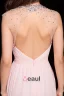 2015 Luxurious Backless Crystal Pleated Evening Dress