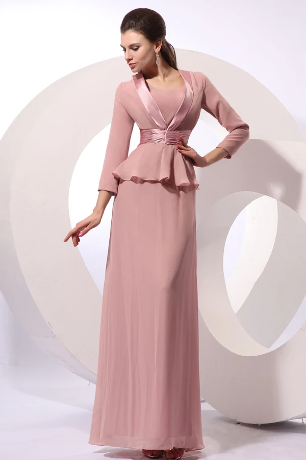 Utsmykkede Scoop Halsen Kolonne Imperium Brudens Mor Kjole