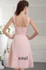 2015 Tea-length A-line Straps Short Bridesmaids Dresses