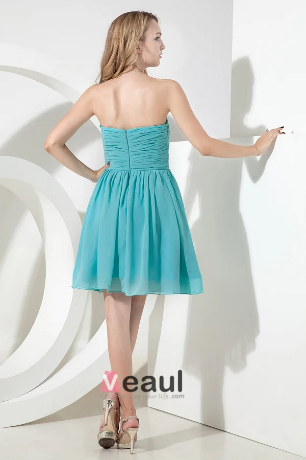 Robe De Demoiselle D'honneur En Mousseline De Soie Empire Gracieuse