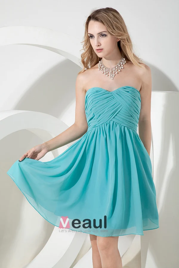 Robe De Demoiselle D'honneur En Mousseline De Soie Empire Gracieuse