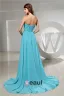 Imperium Kjæreste Ruffle Feie Tog Chiffon Selskapskjoler