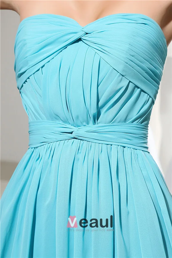 Imperium Kjæreste Ruffle Feie Tog Chiffon Selskapskjoler