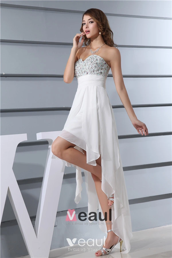 Veaul Classic Sweetheart Beading Sequins Asymmetrical Cocktail Dresses
