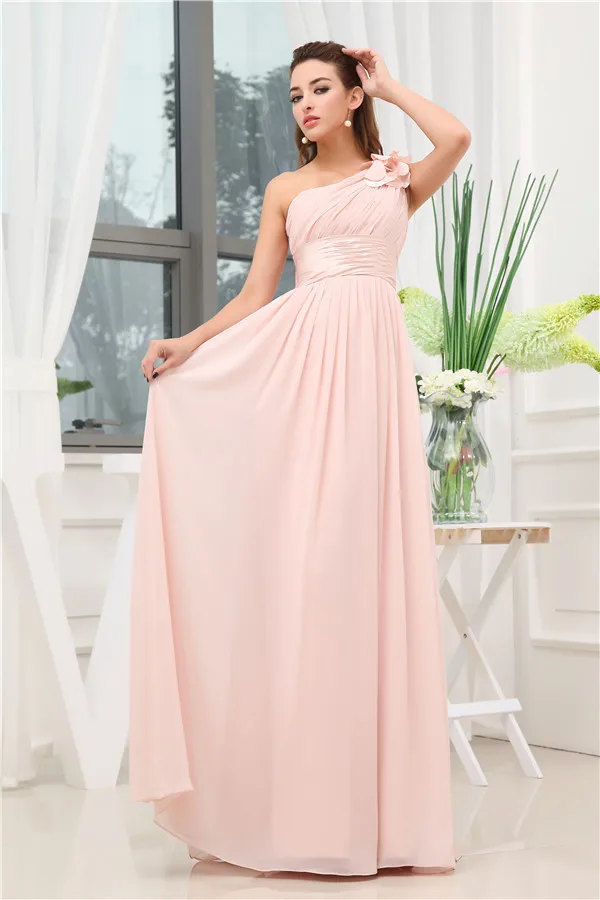 Robes De Soirée-parole Longueur Volants Un Corsage De L'épaule