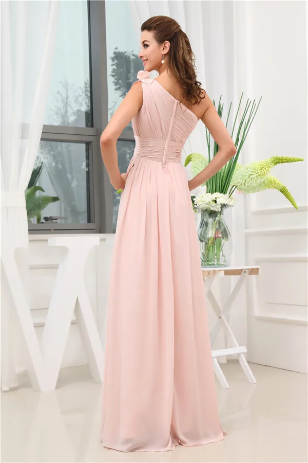 Robes De Soirée-parole Longueur Volants Un Corsage De L'épaule