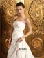 2015 A-line Sweetheart With Bow Floor-length Satin Wedding Dress