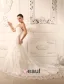 A-ligne Sweetheart Chapelle Satin Robe De Mariée En Dentelle De Train