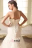 Trompette / Sirène Perlage Robe De Mariée En Tulle De Dentelle De Satin