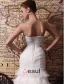 2015 Trumpet /Mermaid Chapel Train Organza Satin Wedding Dress With Cascading Ruffles