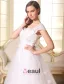 Une Ligne Épaules Sweetheart Appliques Noeud De Dentelle Robe De Mariée En Tulle Ceinture