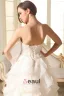 A-ligne De Robe De Mariée En Organza Perles Chérie Avec Des Volants En Cascade