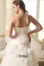 2015 Beautiful A-line Strapless With Handmade Flowers Wedding Dresses Bridal Gown