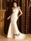 2015 Trumpet /Mermaid One Shoulder Lace Beach Wedding Dress