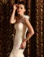2015 Trumpet /Mermaid One Shoulder Lace Beach Wedding Dress