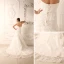 A-ligne Sweetheart Chapelle Satin Robe De Mariée En Dentelle De Train