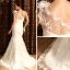 2015 Trumpet /Mermaid One Shoulder Lace Beach Wedding Dress