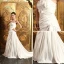 2015 A-line Sweetheart With Bow Floor-length Satin Wedding Dress