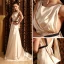 2015 Fashionable A-line Shoulders Sash Floor-length Evening Dress
