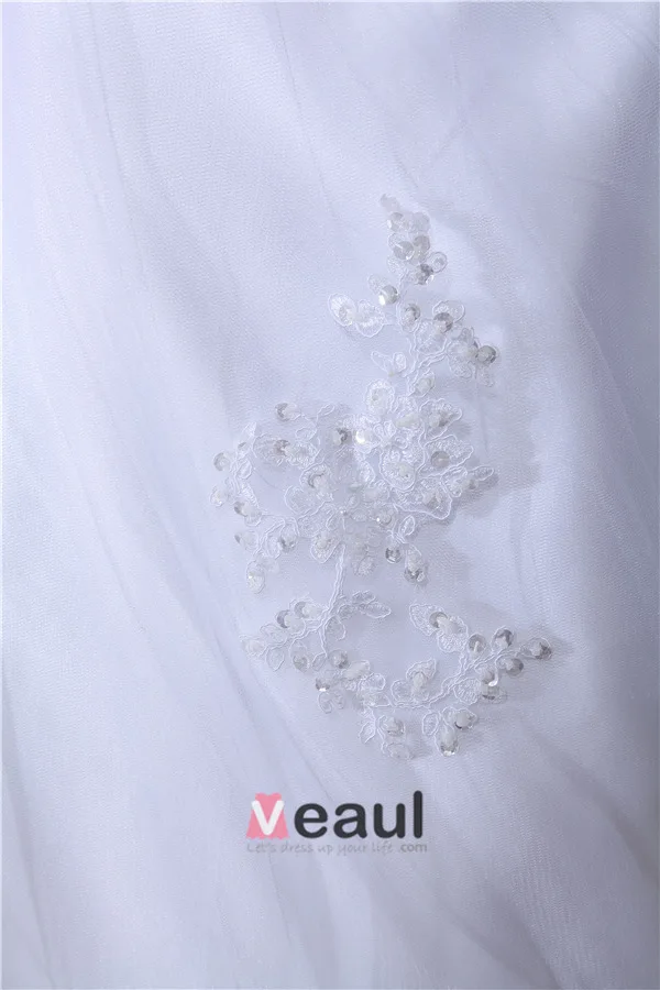 Charming Wedding Dress White Sweetheart Neckline Bridal Ball Gown With Sequins Lace