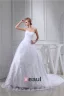 Charming Wedding Dress White Sweetheart Neckline Bridal Ball Gown With Sequins Lace