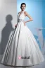 Vintage Ball Gown Wedding Dress Floor Length White Bridal Gown With Crystal