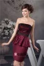 2015 Charming Strapless Beading Ruffle Sash Cocktail Dress