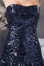 2015 Bling Sequined Strapless Ruffle Long Prom Dress
