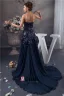 2015 Bling Sequined Strapless Ruffle Long Prom Dress