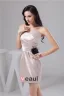 Charming Fit Strapless Ruffle Flower Short Party Dress