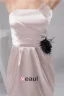 Charming Fit Strapless Ruffle Flower Short Party Dress