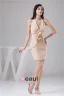 Charming Fit Halter V Neck Ruffle Handmade Flower Short Party Dress