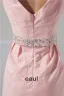 Charmante Cristal Écharpe De Cou De V Ajustement Robe De Cocktail Rose