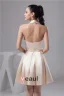Charming Halter V Neck Crystal Sash Short Cocktail Dress Simple Party Dress