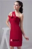 2015 Charming Red Cocktail Dress One Shoulder Sheath Party Dress
