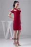 2015 Charming Red Cocktail Dress One Shoulder Sheath Party Dress