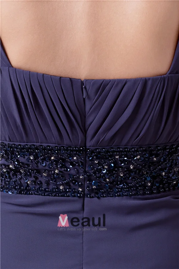 2015 Classic Empire Straps Pleated Beading Sash Long Evening Dresses