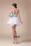 Beautiful Strapless Zipper Beading Sash Ruffles Short Cocktail Dress Party Dress