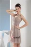 2015 Cute Sweetheart Straps Pleated Short Party Dress