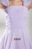 Robe De Cocktail Belle Épaules De Robes De Soirée À Volants Plissée Mauve